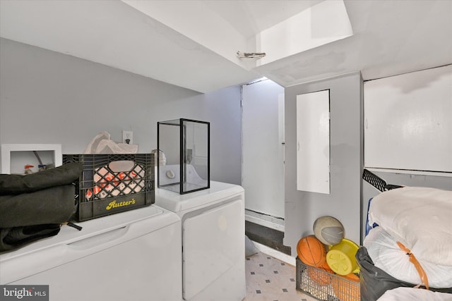 laundry area featuring separate washer and dryer