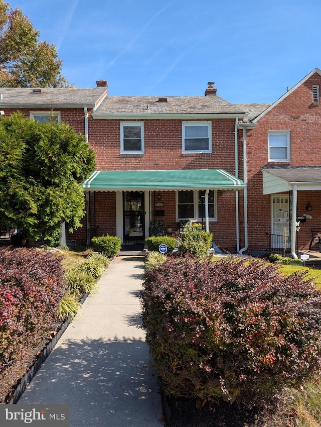 multi unit property with covered porch