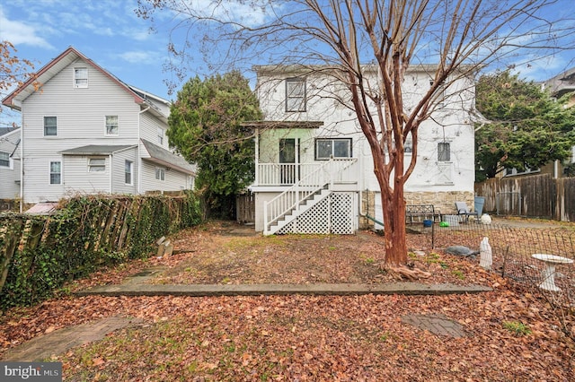 view of rear view of house