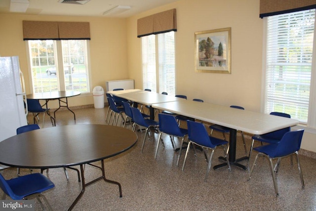 dining area featuring a wealth of natural light