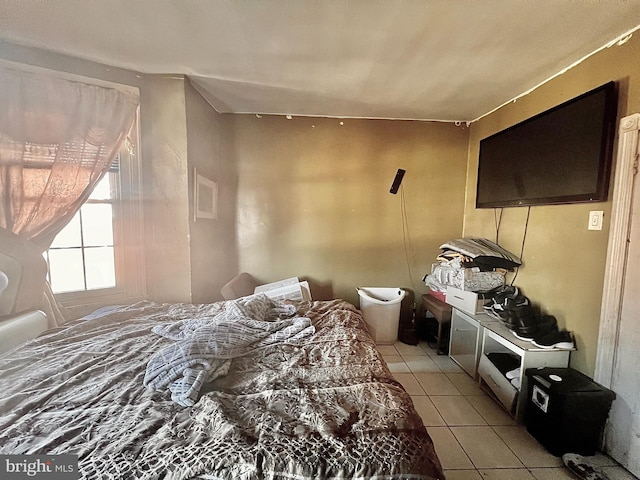 view of tiled bedroom