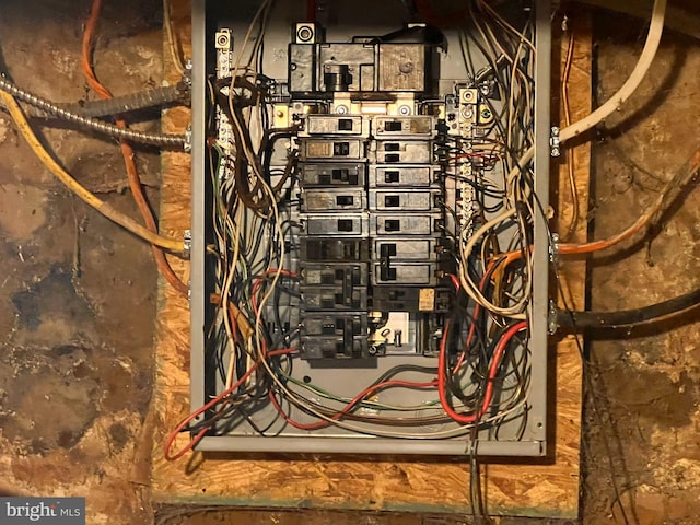 utility room with electric panel