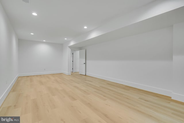 interior space featuring light hardwood / wood-style floors