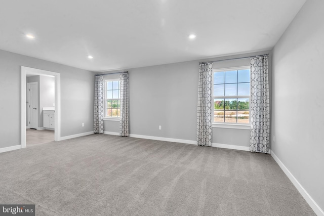 view of carpeted empty room