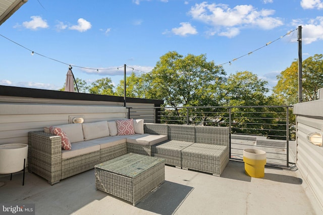 view of patio / terrace featuring outdoor lounge area