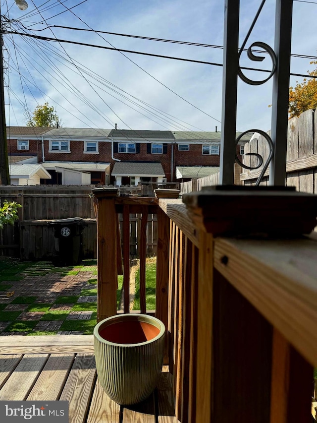 view of wooden terrace