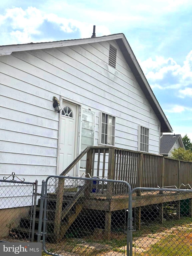 back of property featuring fence private yard