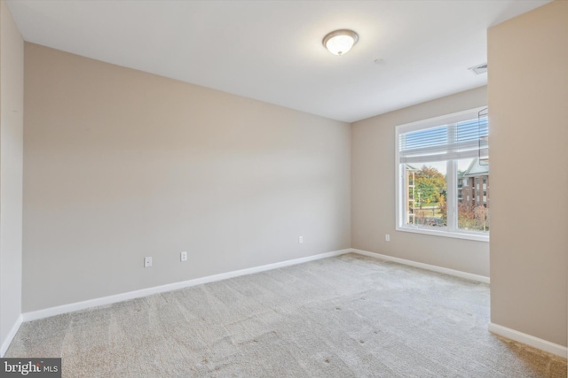 view of carpeted empty room