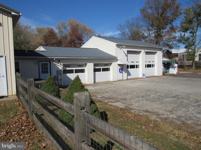 view of front of home featuring a garage