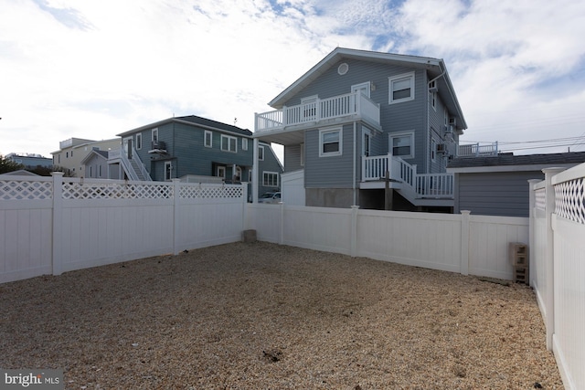 exterior space with a balcony