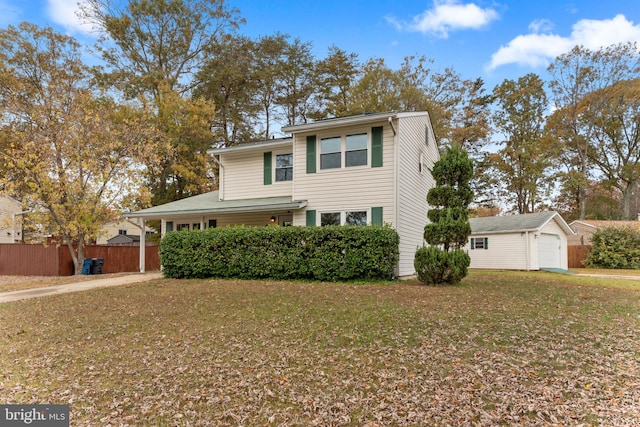 front of property featuring a front yard