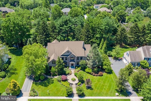 birds eye view of property