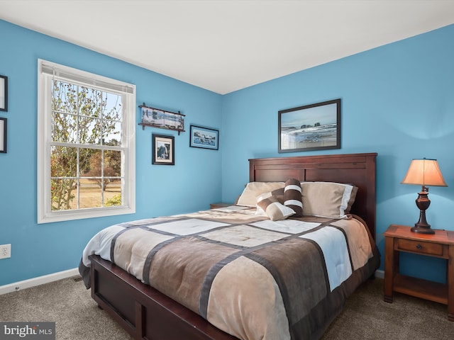 bedroom with carpet flooring