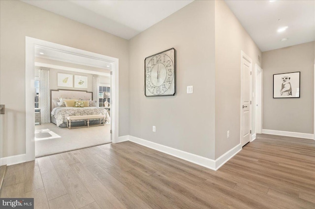 unfurnished bedroom with wood-type flooring