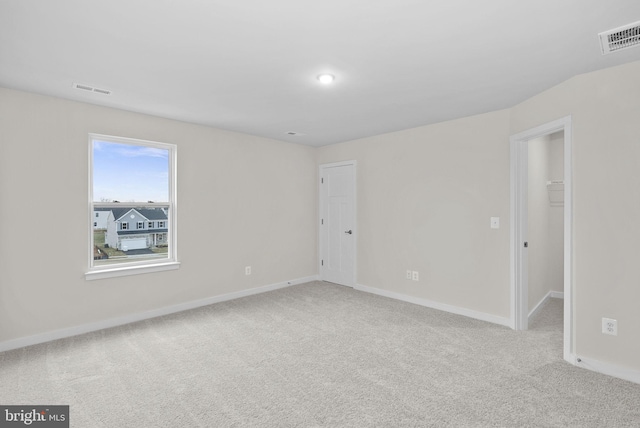 view of carpeted empty room