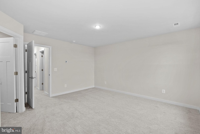 empty room with light carpet