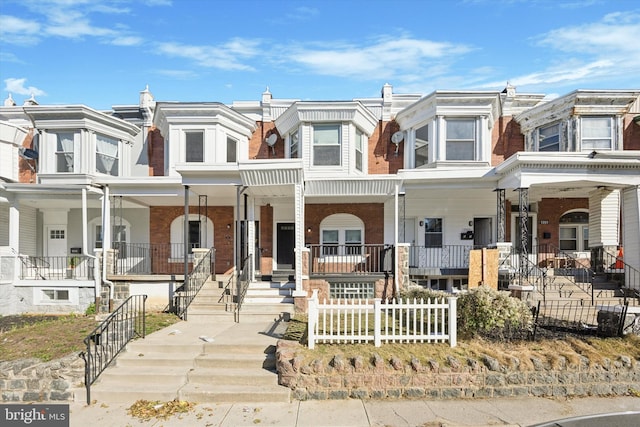 multi unit property with covered porch