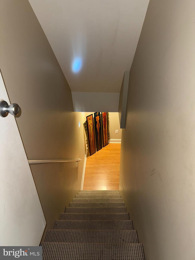 5437 Force Rd, Baltimore, MD 21206 - staircase with wood finished floors