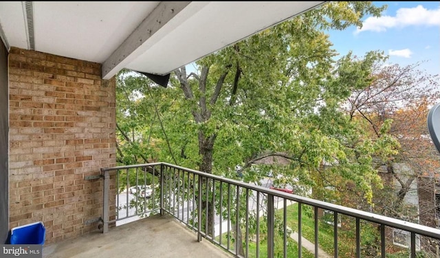 view of balcony