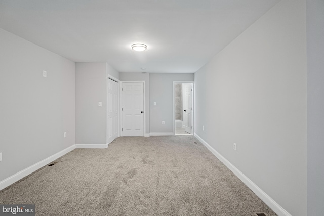 view of carpeted empty room