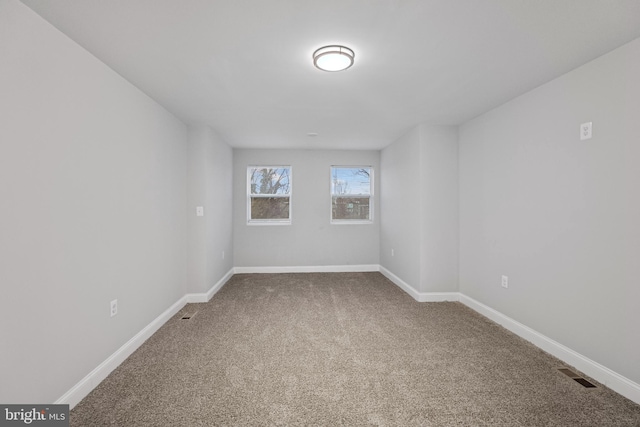 view of carpeted empty room