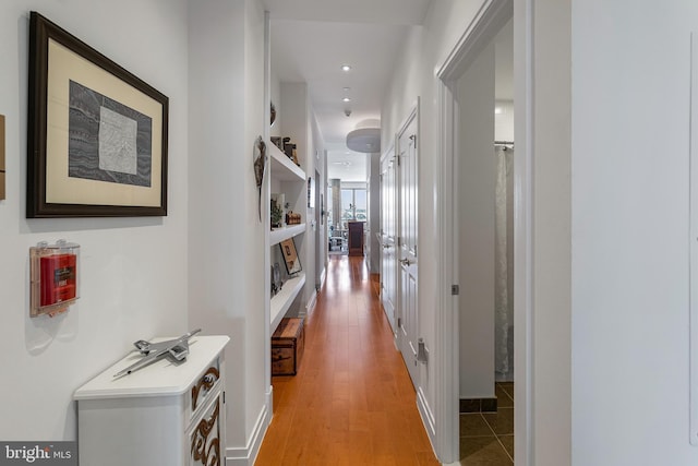 143 Waterfront St Unit 502, National Harbor, MD 20745 - corridor with light wood finished floors and recessed lighting