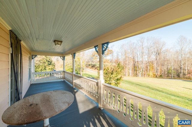 view of patio with covered porch