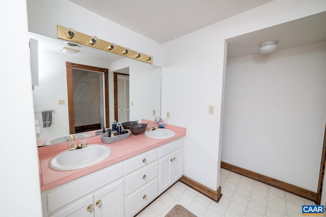 bathroom with vanity