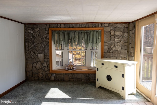 30 Sunset Ln, Catawissa, PA 17820 - room details featuring crown molding and carpet floors