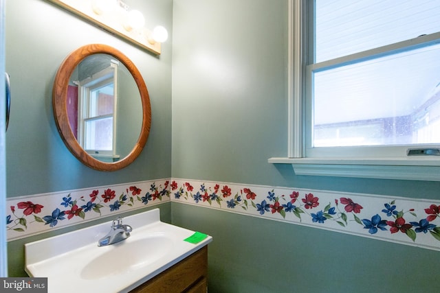 bathroom featuring vanity