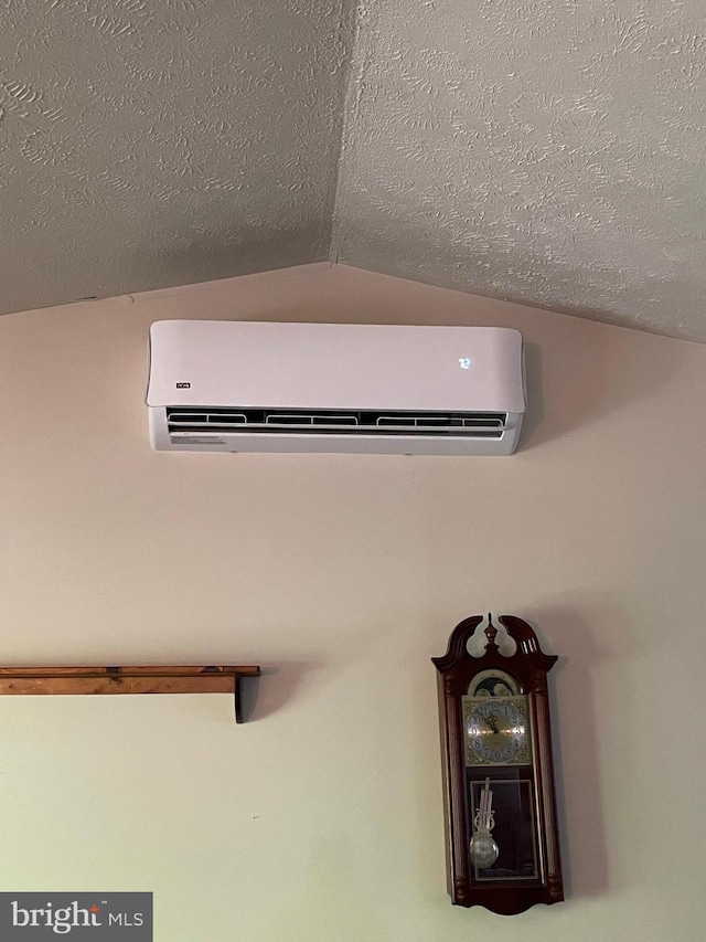 room details featuring a wall mounted AC