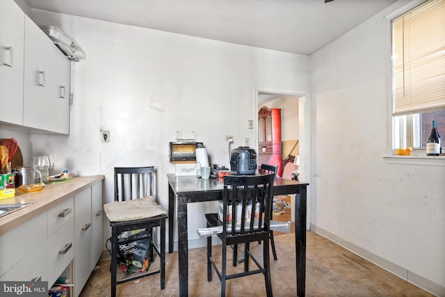 view of dining area