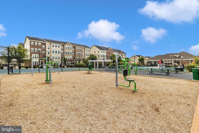 surrounding community featuring a playground