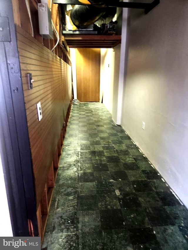 230 Holmes Rd, Holmes, PA 19043 - interior space with wood walls and tile patterned floors