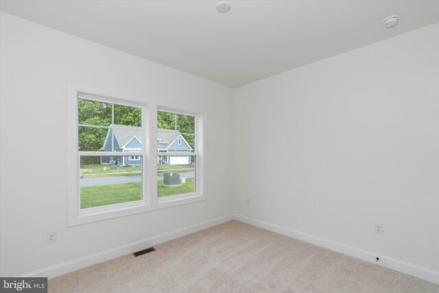 view of carpeted empty room