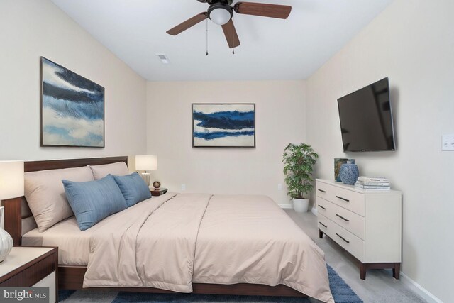 35 Grinnan Ln, Fredericksburg, VA 22406 - bedroom featuring light colored carpet and ceiling fan