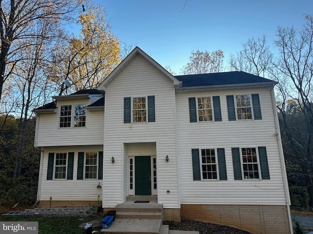 view of colonial inspired home