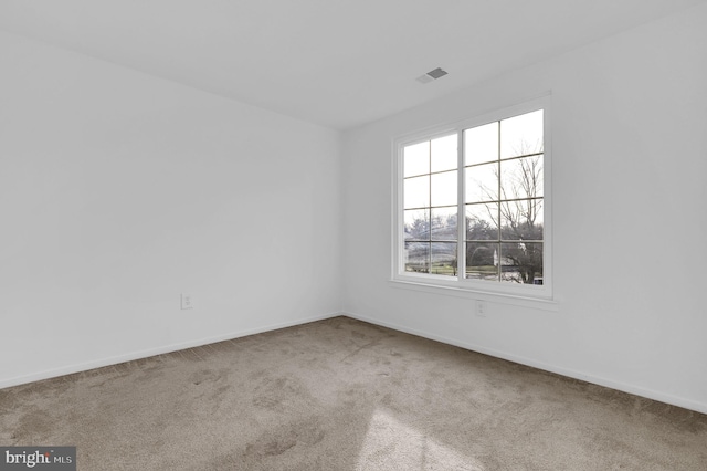 view of carpeted empty room