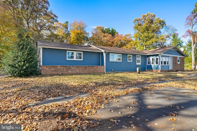 view of ranch-style home