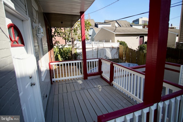 view of deck