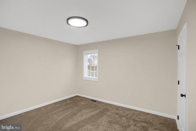 view of carpeted empty room