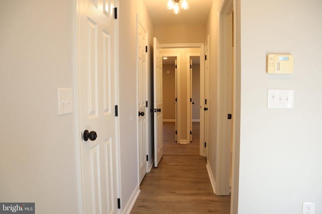 hall featuring light hardwood / wood-style floors