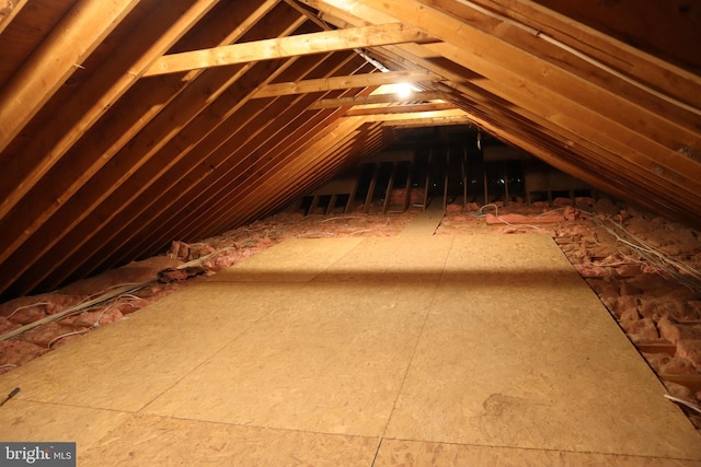 view of attic