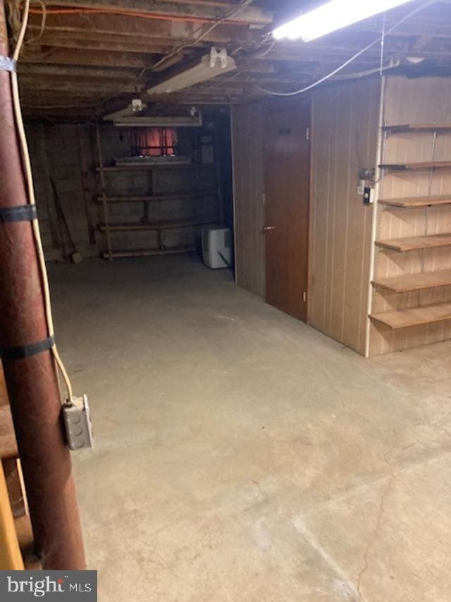 view of basement