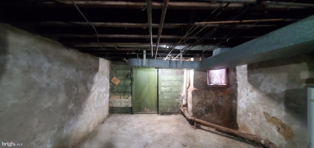 view of basement