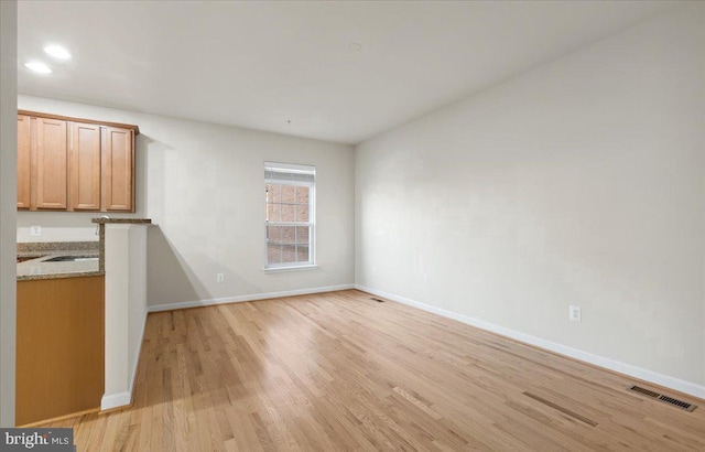 interior space with light wood-type flooring