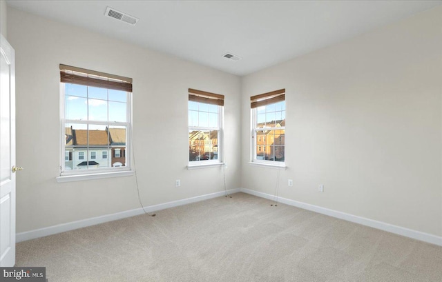 view of carpeted empty room