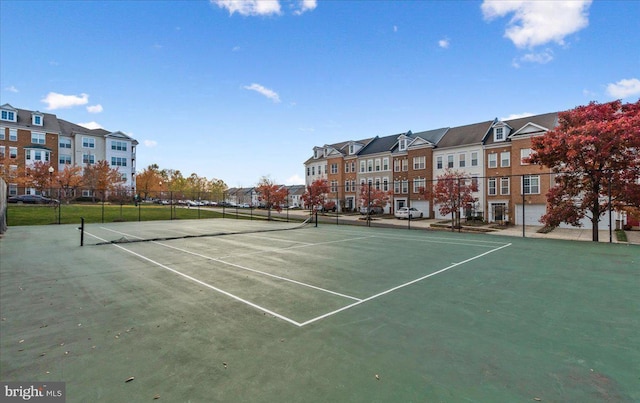 view of tennis court