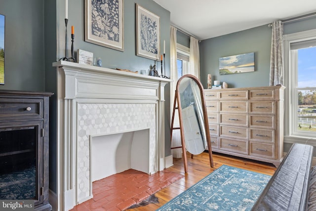 interior space featuring hardwood / wood-style flooring