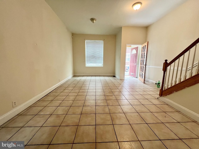 view of tiled foyer